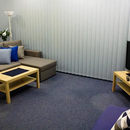 Blue In Beautiful Style Garden With Atmosphere Apartment Prague