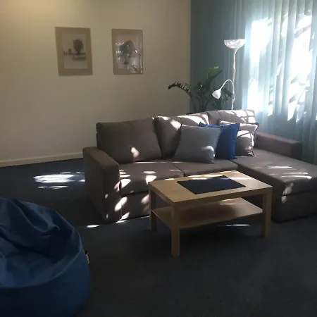 Blue In Beautiful Style Garden With Atmosphere Apartment Prague