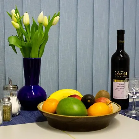 Blue In Beautiful Style Garden With Atmosphere Apartment Prague